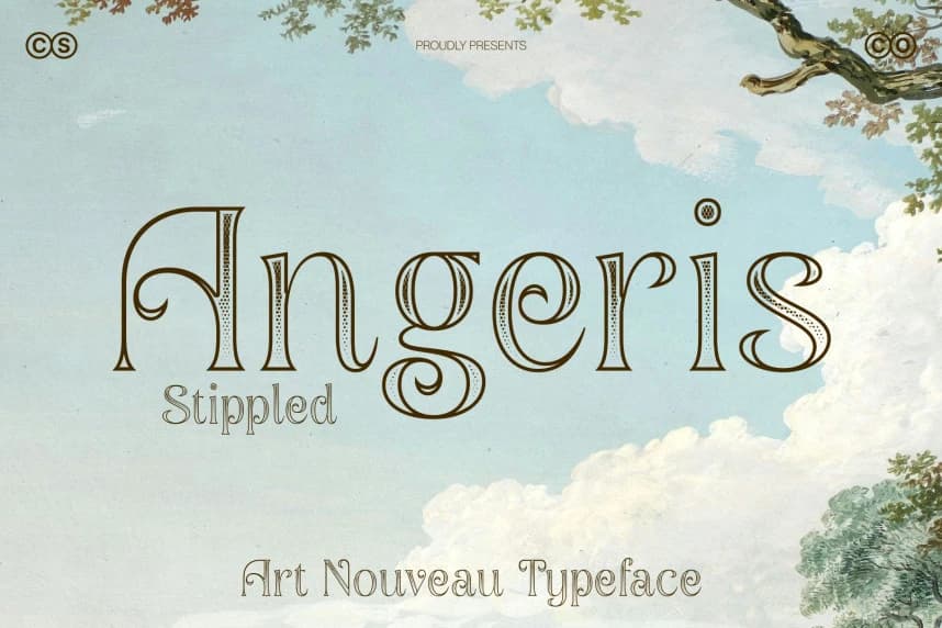 Angeris Stippled Font