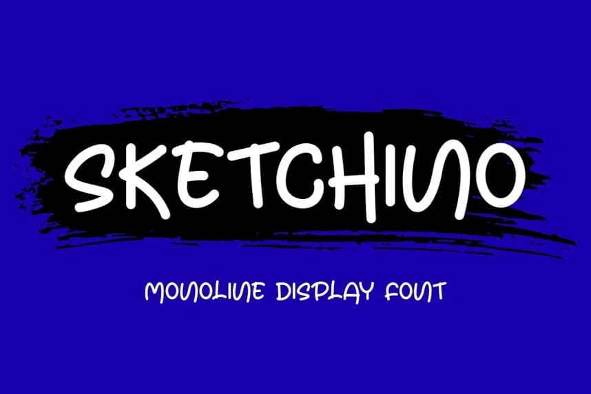 Sketchino Monoline Font
