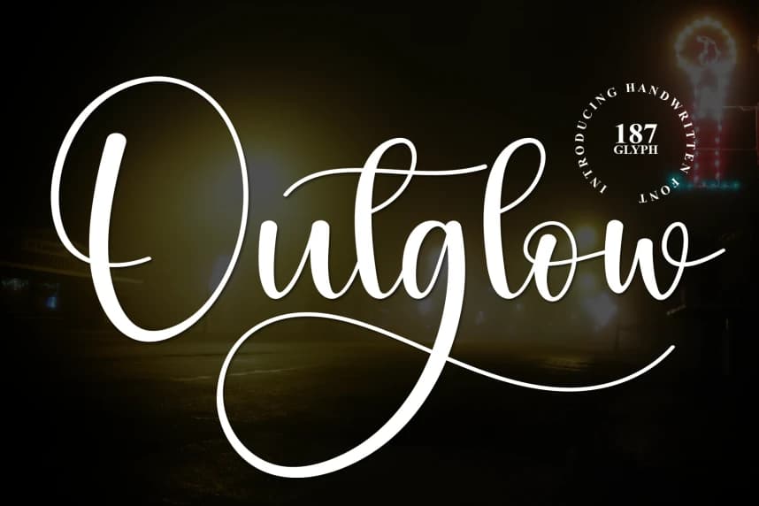 Outglow – Modern Handwritten Script Font