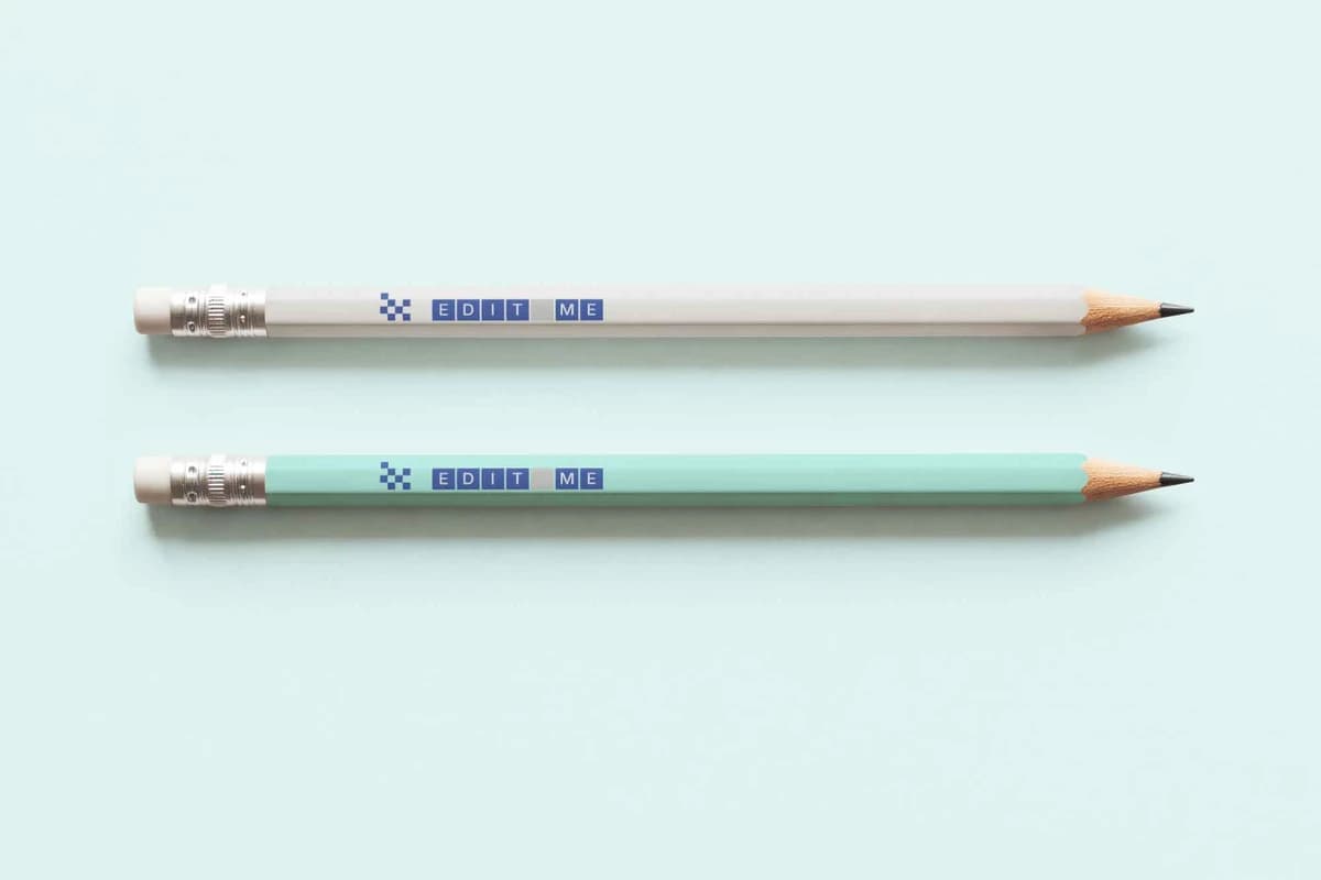 Free Pencil Mockup