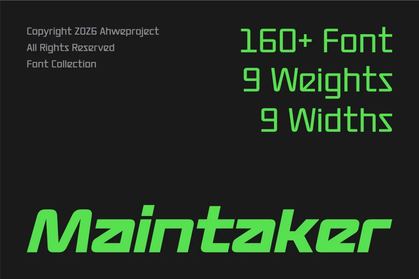 Maintaker Font