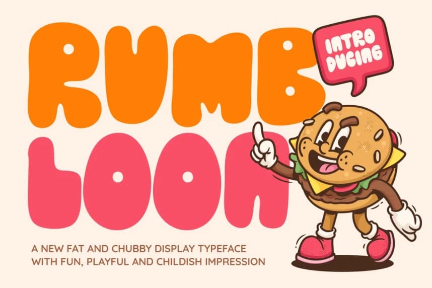 Rumbloon Display Font