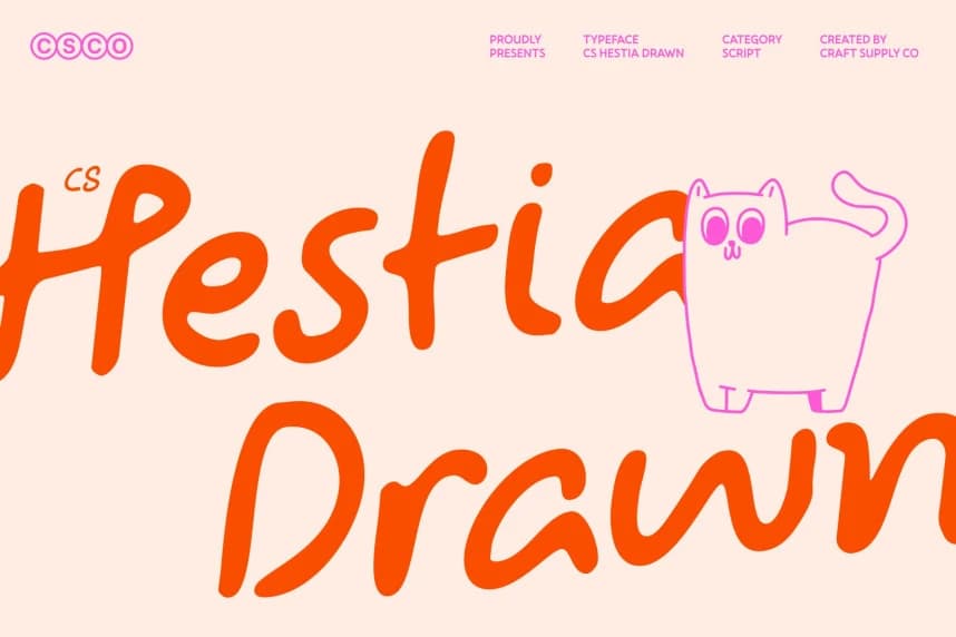 CS Hestia Drawn Font