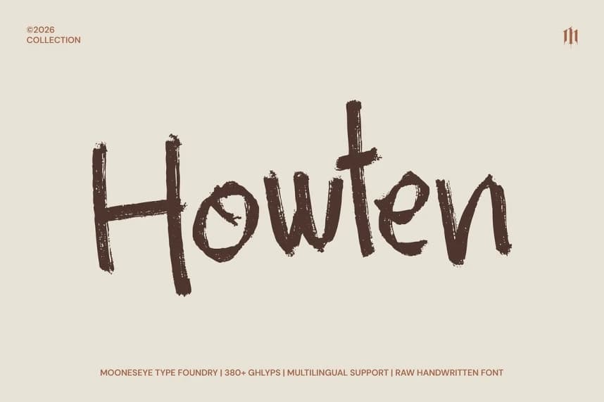 Howten Brush Font