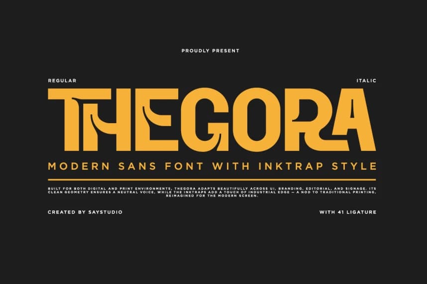 Thegora Font