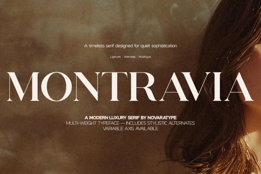 NV MONTRAVIA – Elegant Serif Font Family