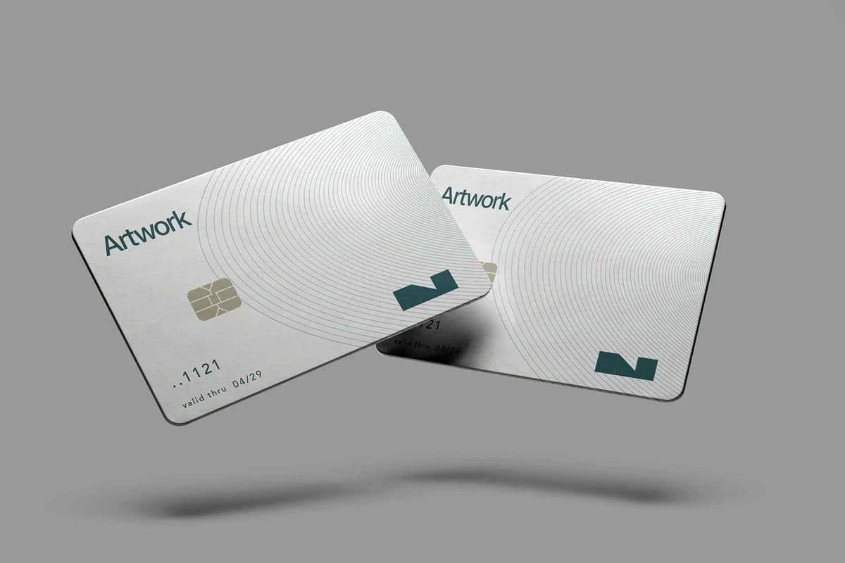 Floating Credit Card Mockup