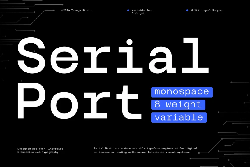 TBJ Serial Port Font