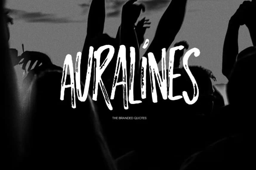 Auralines Brush Font