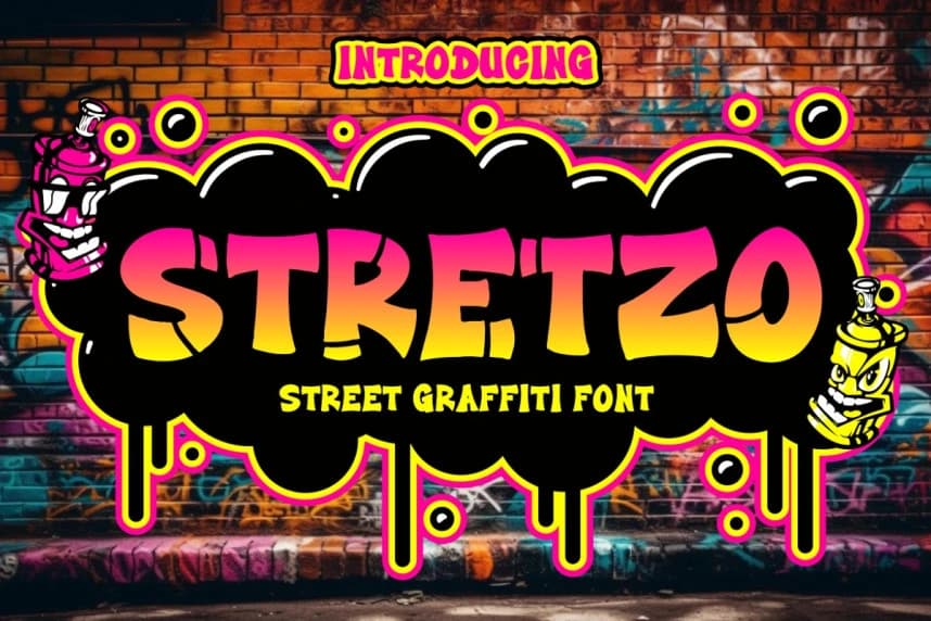 Stretzo Graffiti Font
