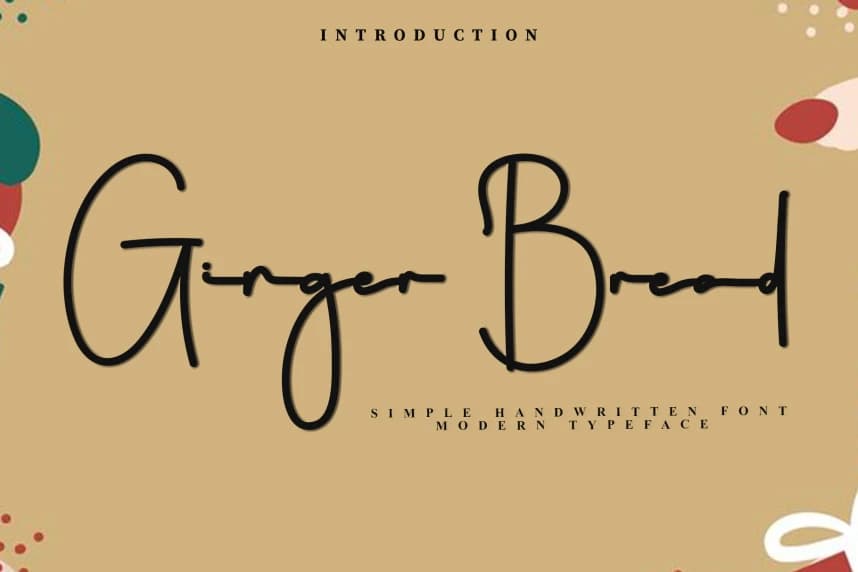 Ginger Bread – Minimal Handwritten Font