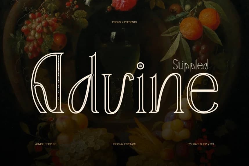 Advine Stippled Font