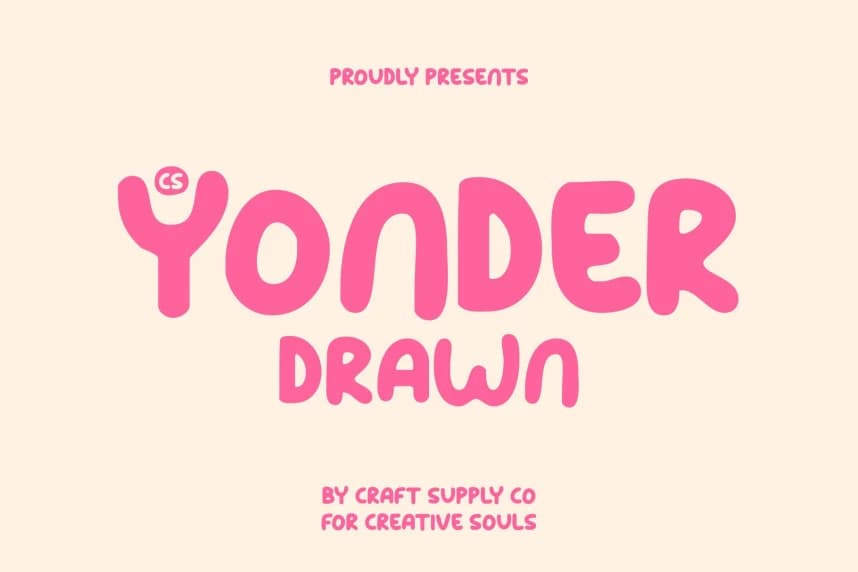 CS Yonder Drawn Font