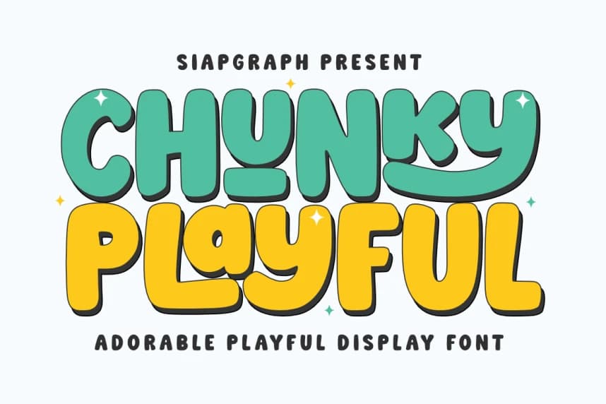 Chunky Playful Font